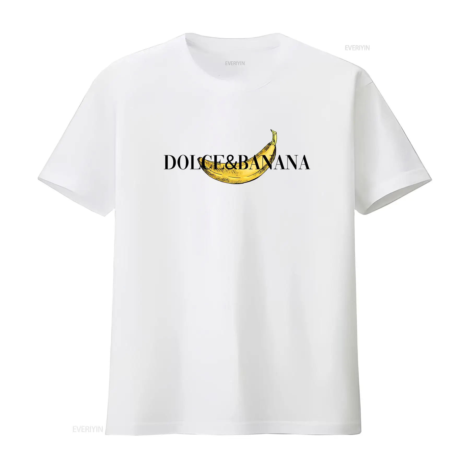 Vintage Fashion Wear - Weißes T-Shirt für Herren, Dolce Banana,