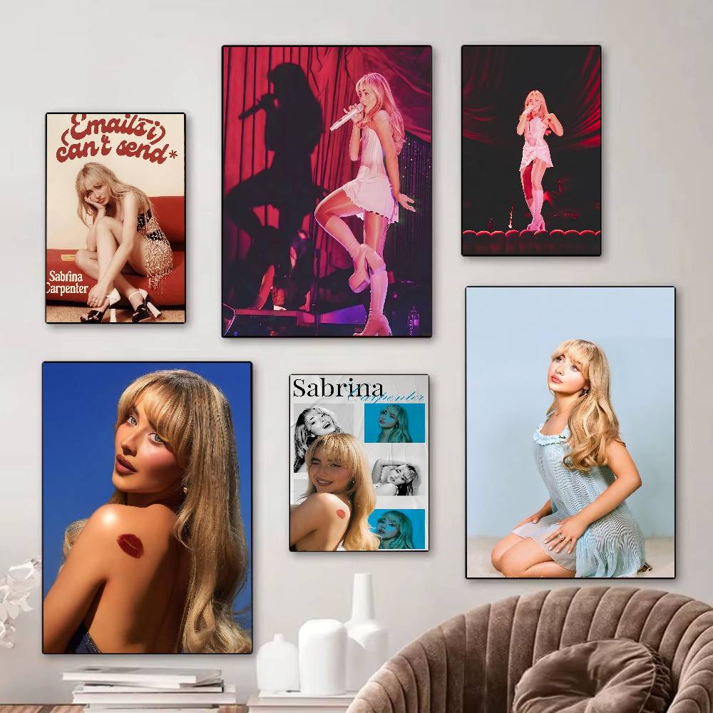 Vintage Fashion Prints For Wall - Fashion Singer S-Sabrina C-Carpenter, klassische Vintage-Poster,