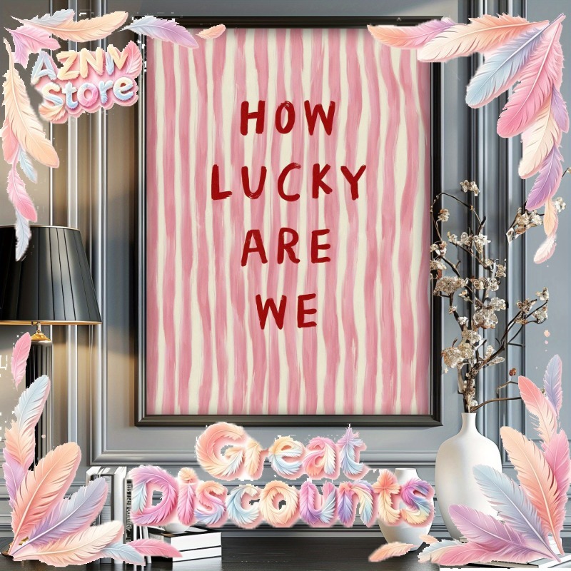 Vintage Fashion Prints For Wall - 2026 How Lucky We Are Leinwandposter,