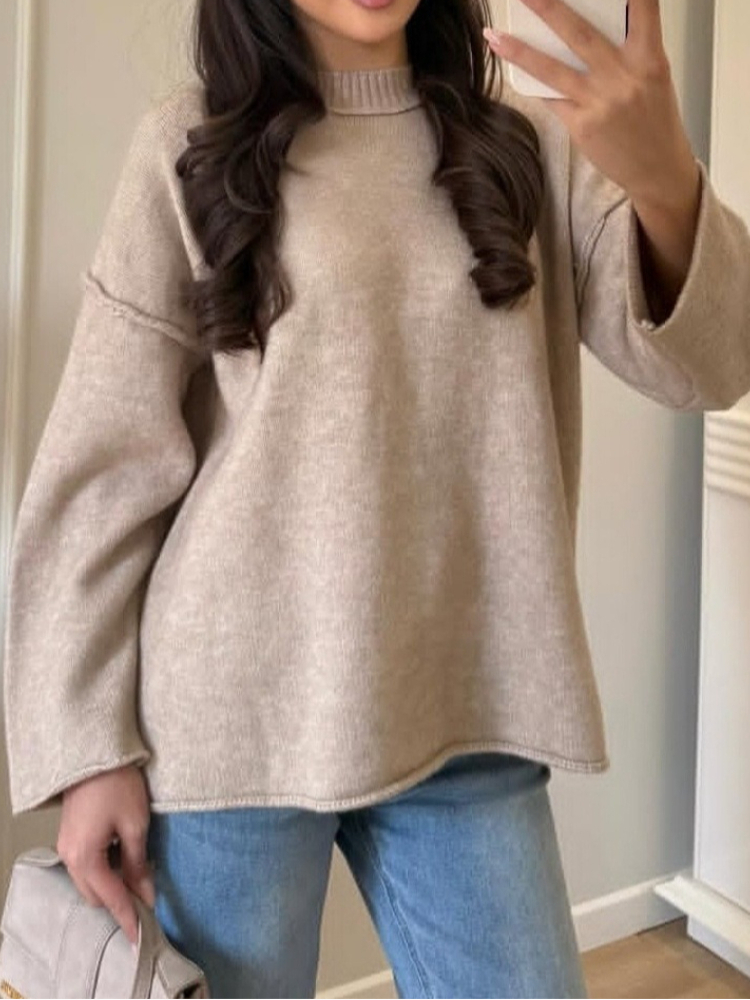 Vintage Fashion Old Money - Vintage Damenpullover, Schwarz, Laternenärmel, Koreanische Mode,