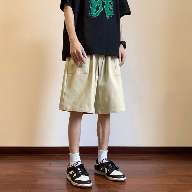 Vintage Fashion Style Men - Herren Sommer Casual Vintage Cargo-Shorts Knielang
