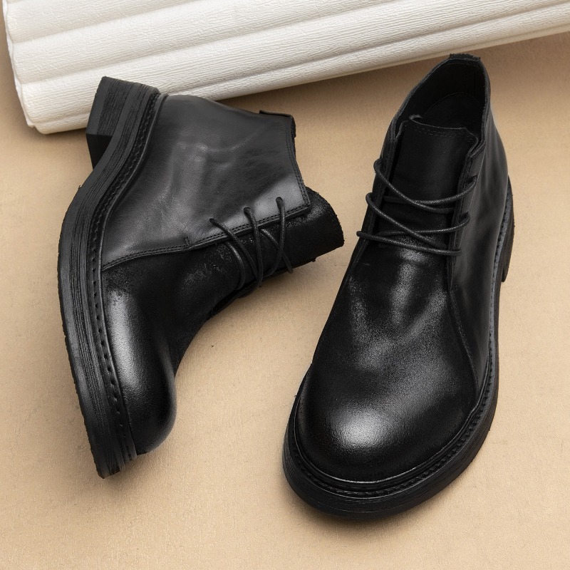 Vintage Fashion Style Men - Vintage Herren Echtleder-Stiefel Luxuriös Handgefertigt 2026
