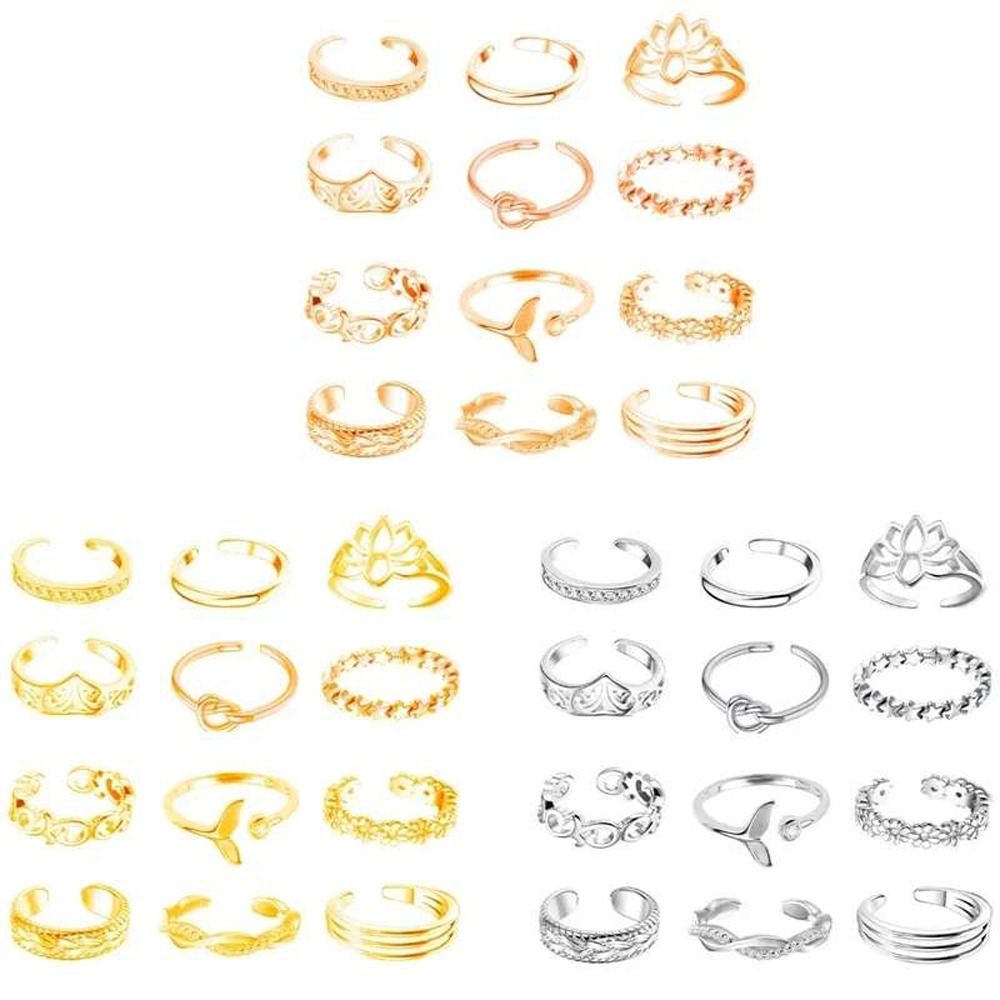 Vintage Fashion Rings For Women - Legierung Strand Fußschmuck Lotusblüten Mode-Schmuck Koreanischer