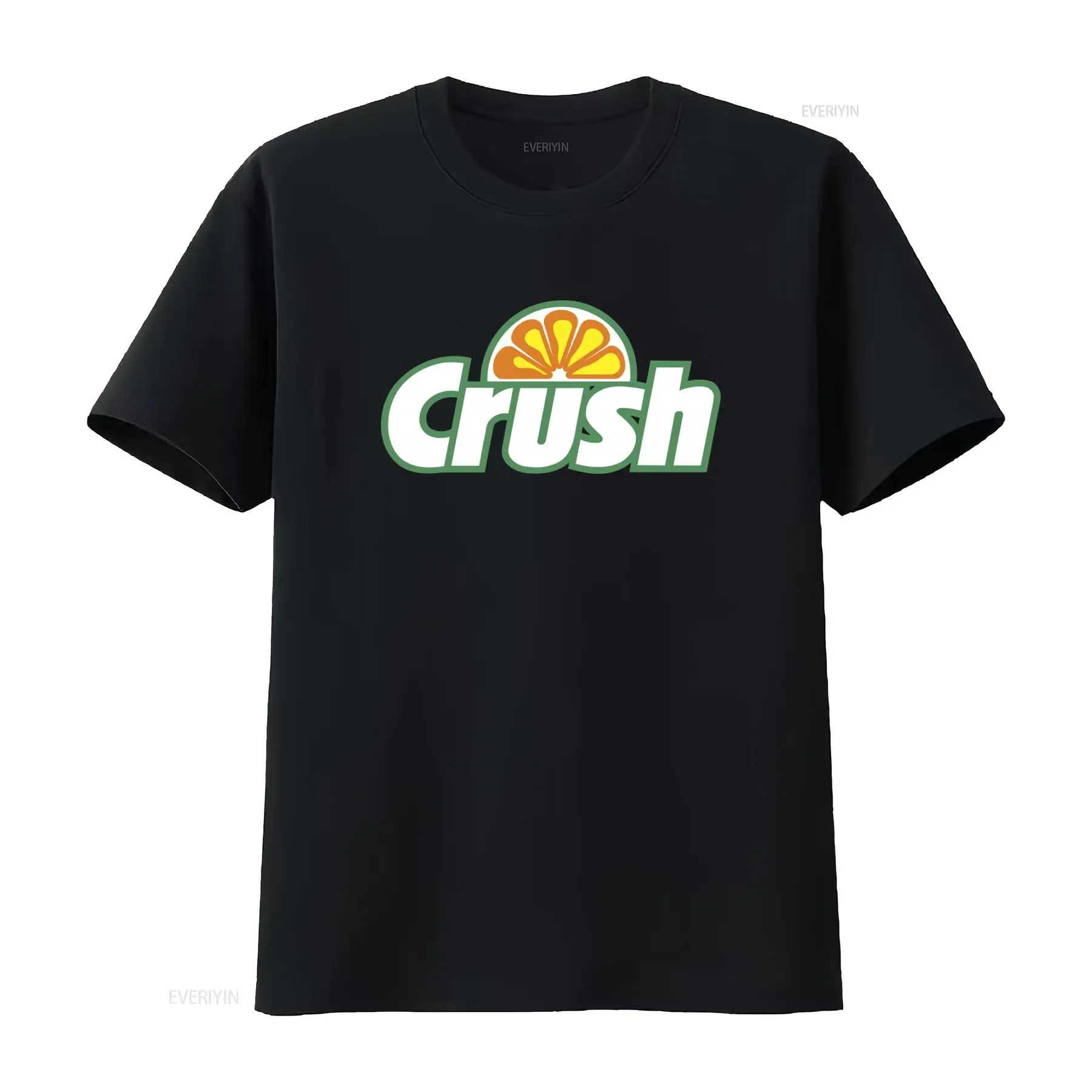 Vintage Fashion Style Men - T-Shirt mit Orange-Crush-Logo im Retro-Stil für