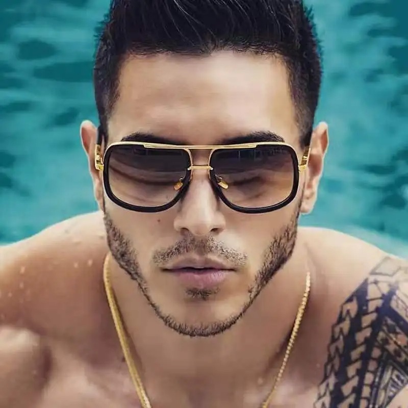 Vintage Fashion Style Men - Neue Modische Coole Herren-Fahrerbrille Sommer-Stil Farbverlauf