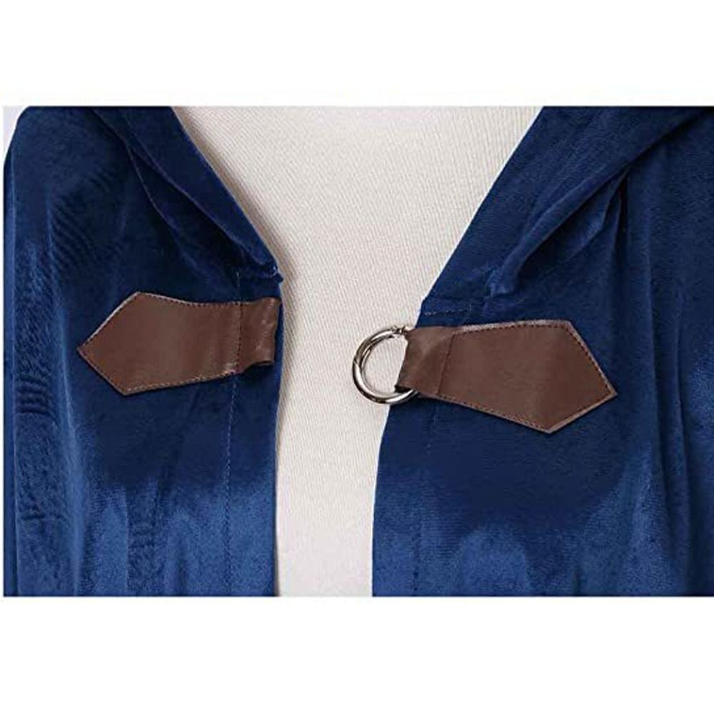 Vintage Fashion Style Men - Modischer Einfarbiger Samt-Kapuzenumhang im Vintage-Stil, Verdickter