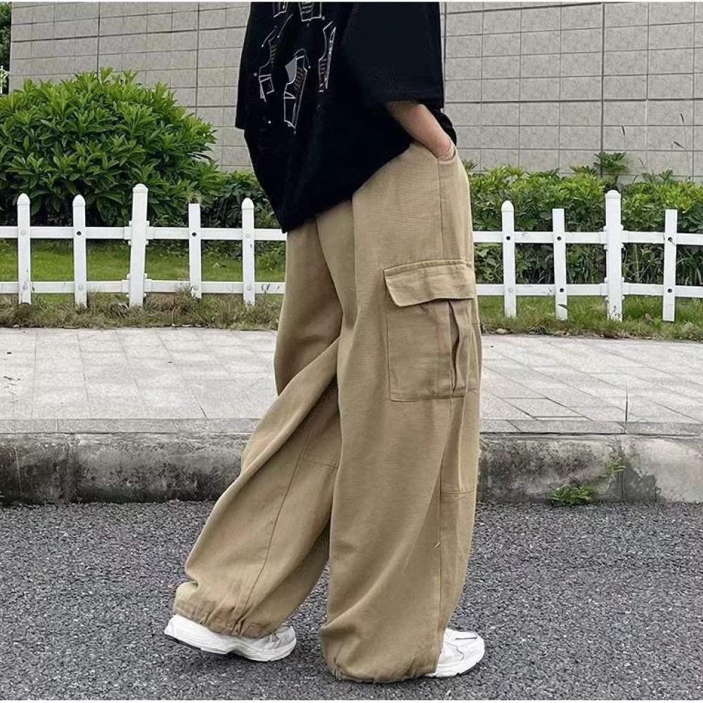 Vintage Fashion Style Men - Japanische Streetwear Cargo-Hosen für Herren, Lose