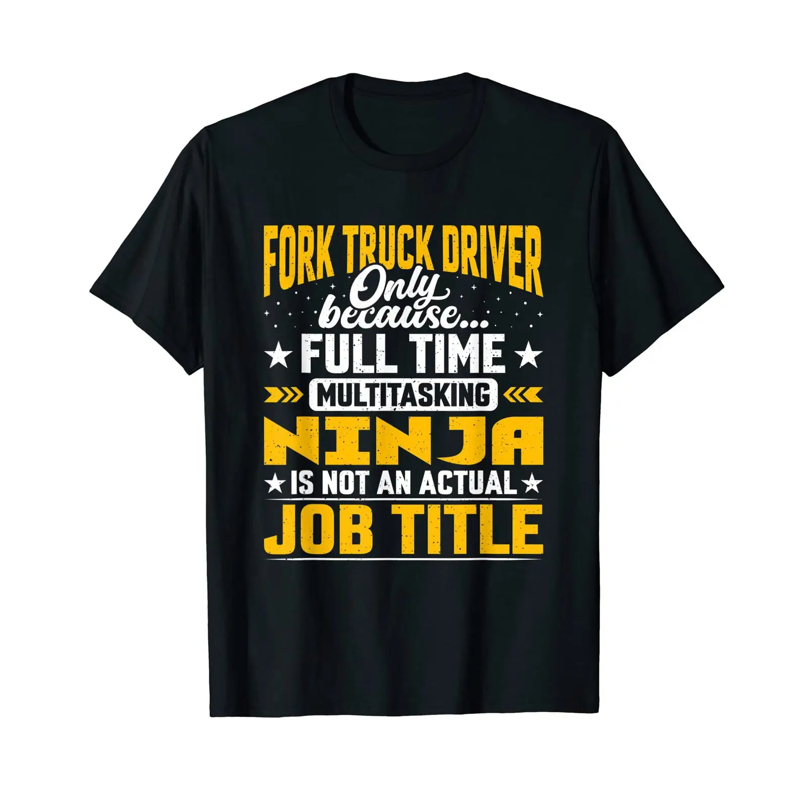 Vintage Fashion Jobs - Gabelstaplerfahrer, Berufsbezeichnung, lustiges Gabelstapler-T-Shirt, Vintage-Washed-Streetwear, leicht
