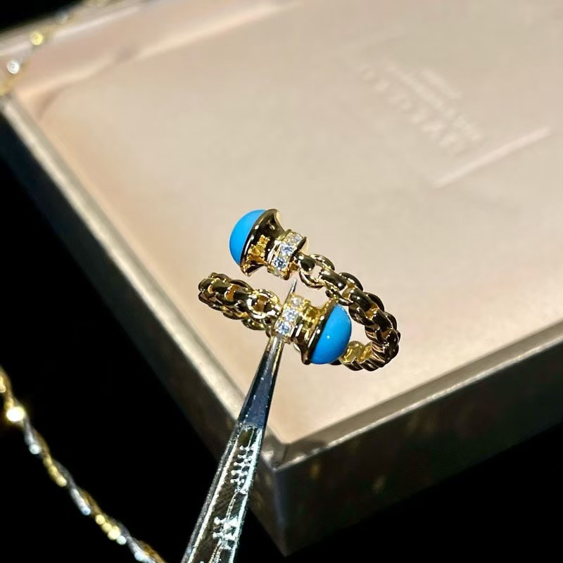 Vintage Fashion Old Money - Alte Geld-Stil Gold synthetische Türkis Diamant