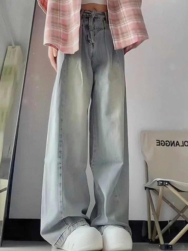 Vintage Fashion Drawings - Cargo-Jeans für Damen, Denim-Kleidung, Damen, hochwertiges