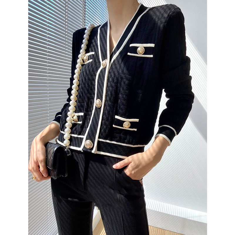 Frühling Herbst Neue V-ausschn – Crop Cardigan Vintage Bewertung und Preis