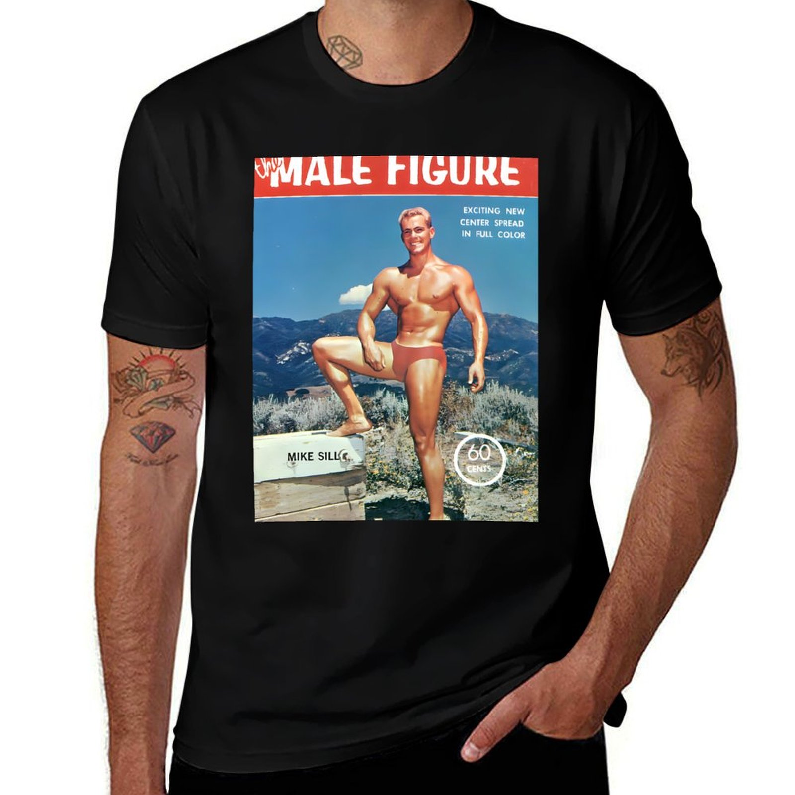 Die männliche Figur mit Mike S – Vintage Fashion Magazine Covers Bewertung und Preis
