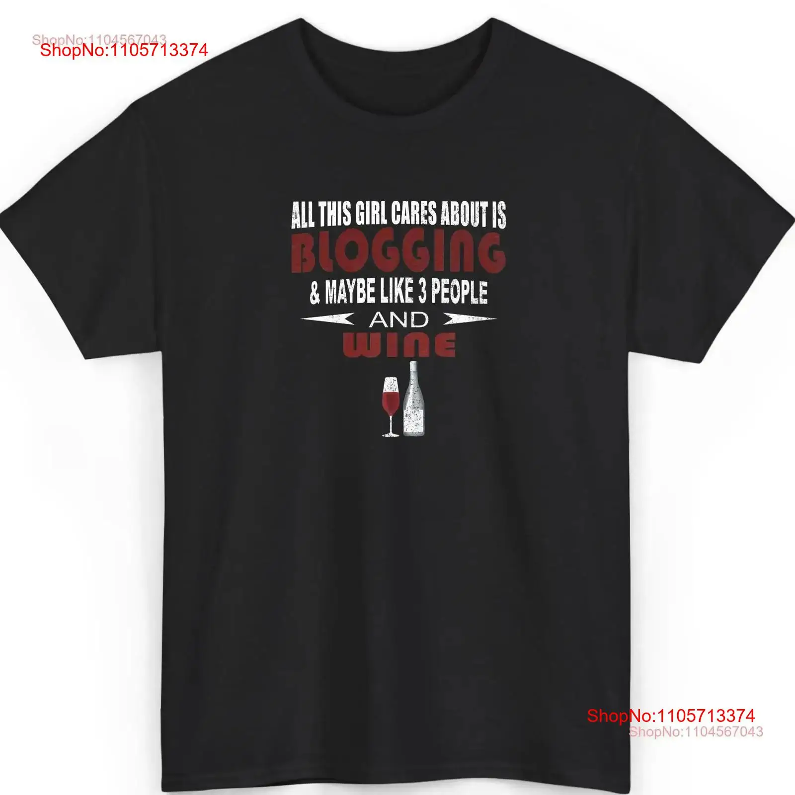 Blogging And Wine T-Shirt, lus – Vintage Fashion Bloggers Bewertung und Preis