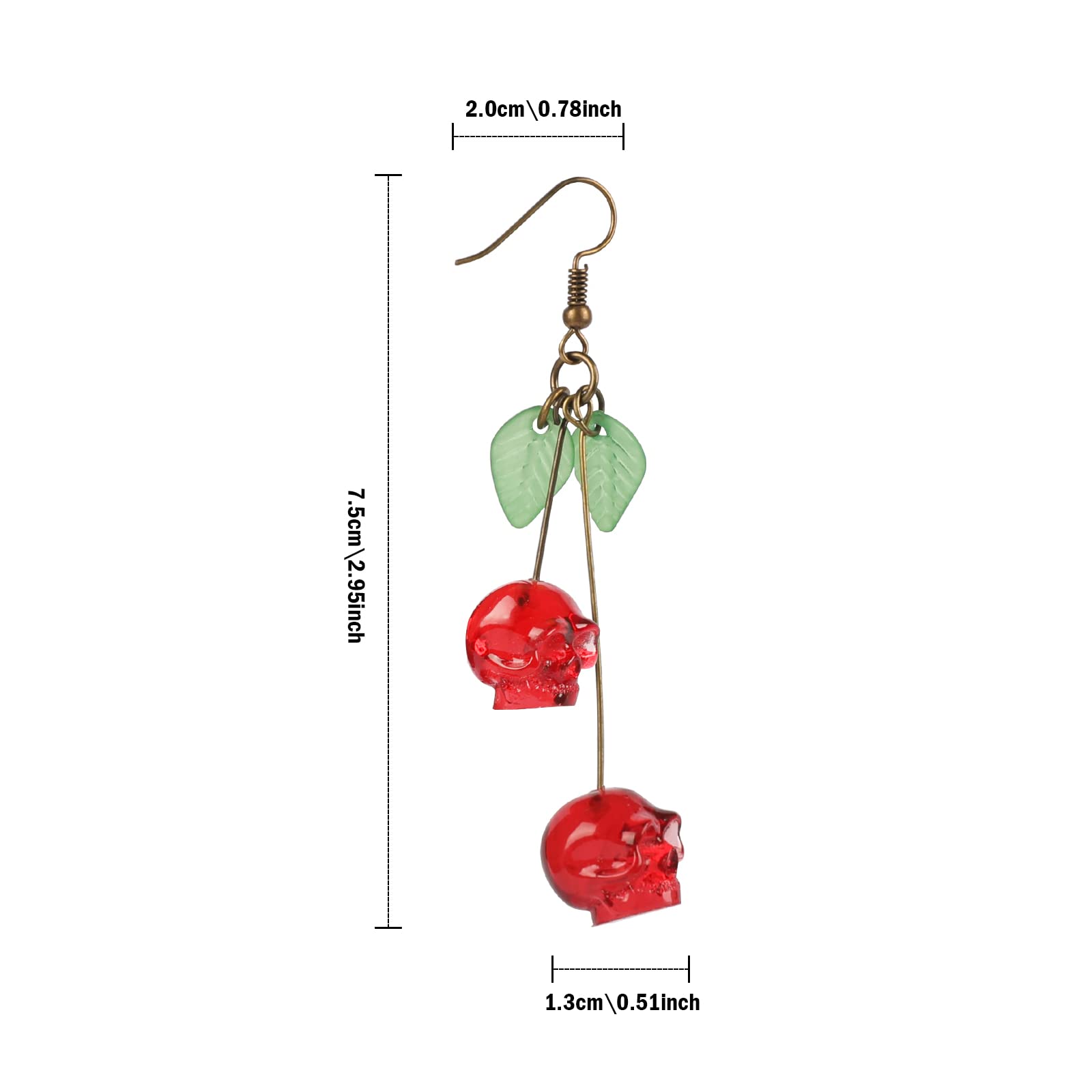 Skull Cherry - Rote Totenkopf- – Quirky Vintage Fashion Bewertung und Preis