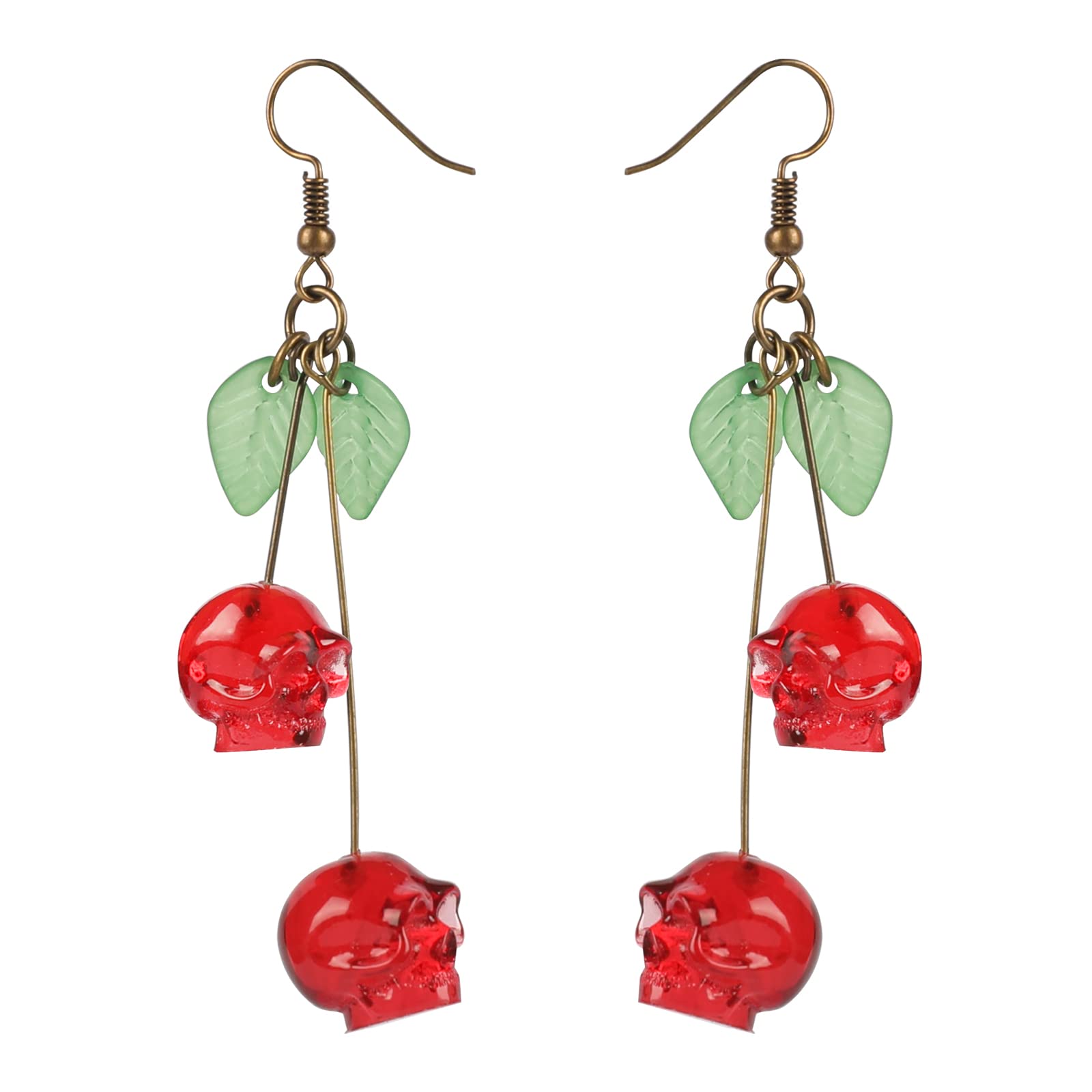 Skull Cherry - Rote Totenkopf- – Quirky Vintage Fashion Bewertung und Preis