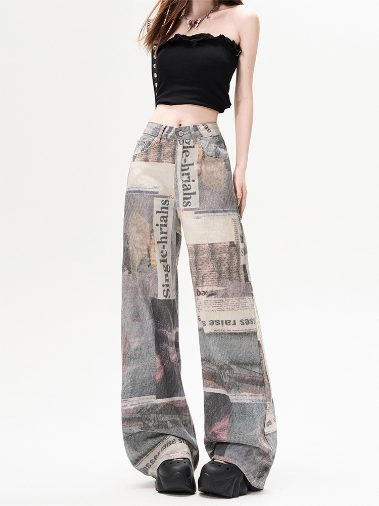 Winter Damen Denim Hosen Print – Mom Jean High Rise Bewertung und Preis