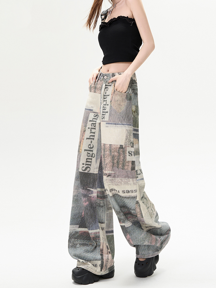 Winter Damen Denim Hosen Print – Mom Jean High Rise Bewertung und Preis