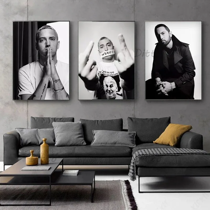 Hip-Hop-Rapper Sänger Eminem V – Vintage Fashion Prints For Wall Bewertung und Preis