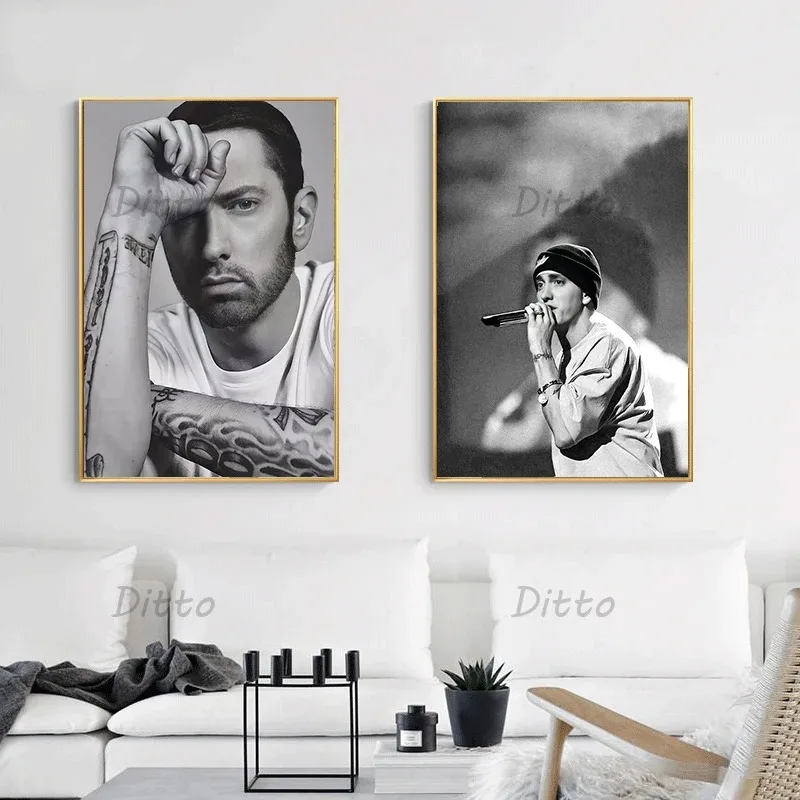 Hip-Hop-Rapper Sänger Eminem V – Vintage Fashion Prints For Wall Bewertung und Preis
