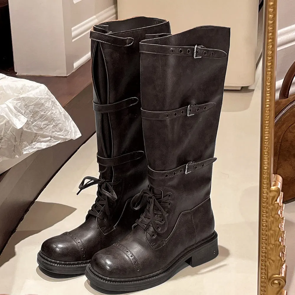 Frauen Kniehohe Stiefel Vintag – Vintage Fashion Style Bewertung und Preis