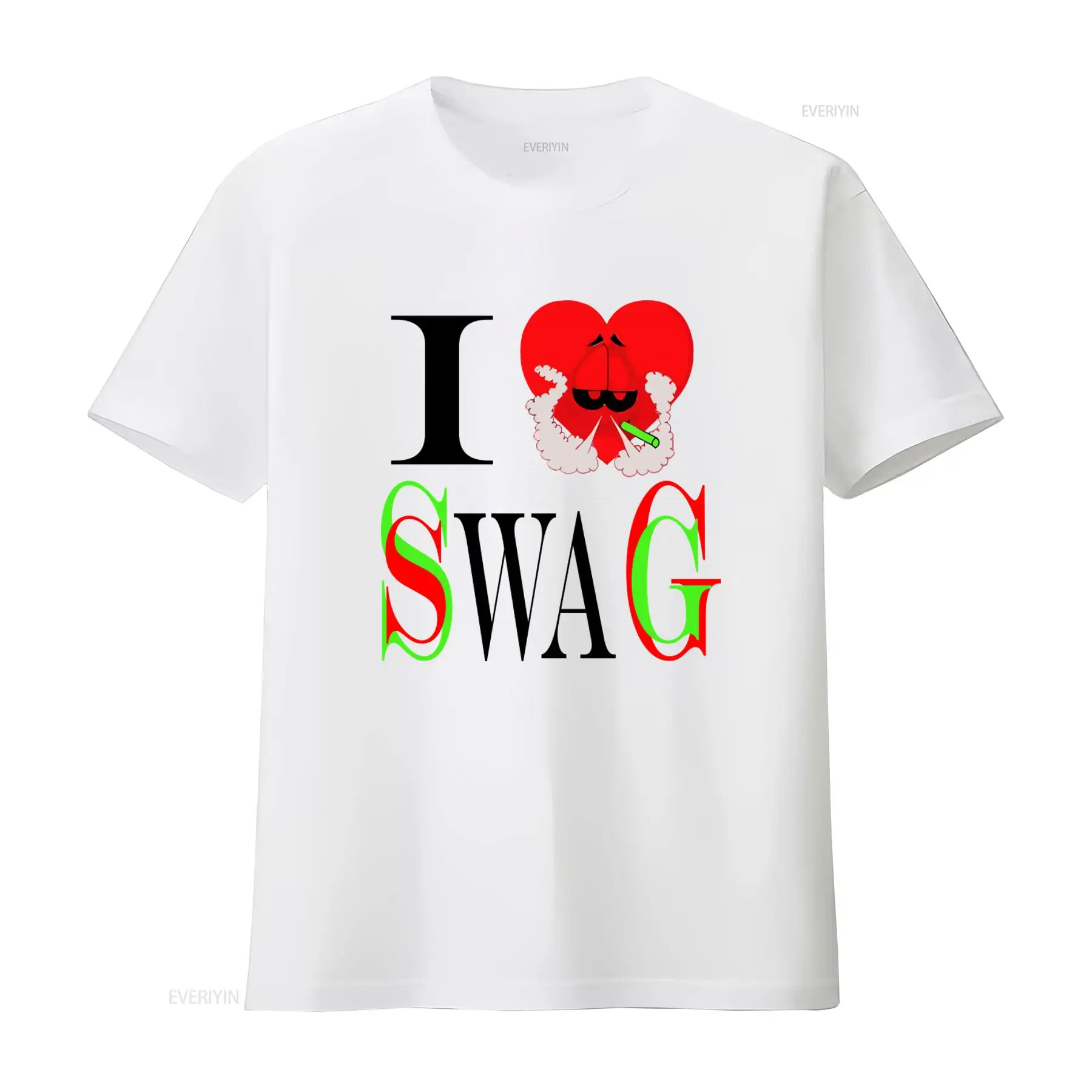 I Swag T-Shirt mit Herz-Print  – Vintage Fashion Style Men Bewertung und Preis