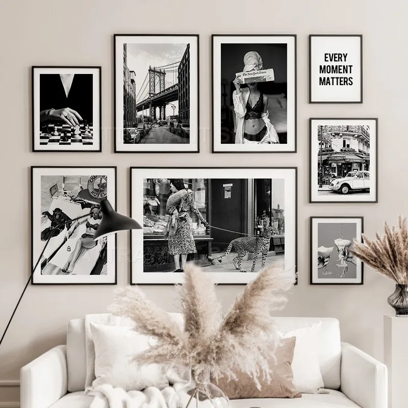 Schwarz und Weiß Vintage Wand  – Vintage Fashion Prints For Wall Bewertung und Preis