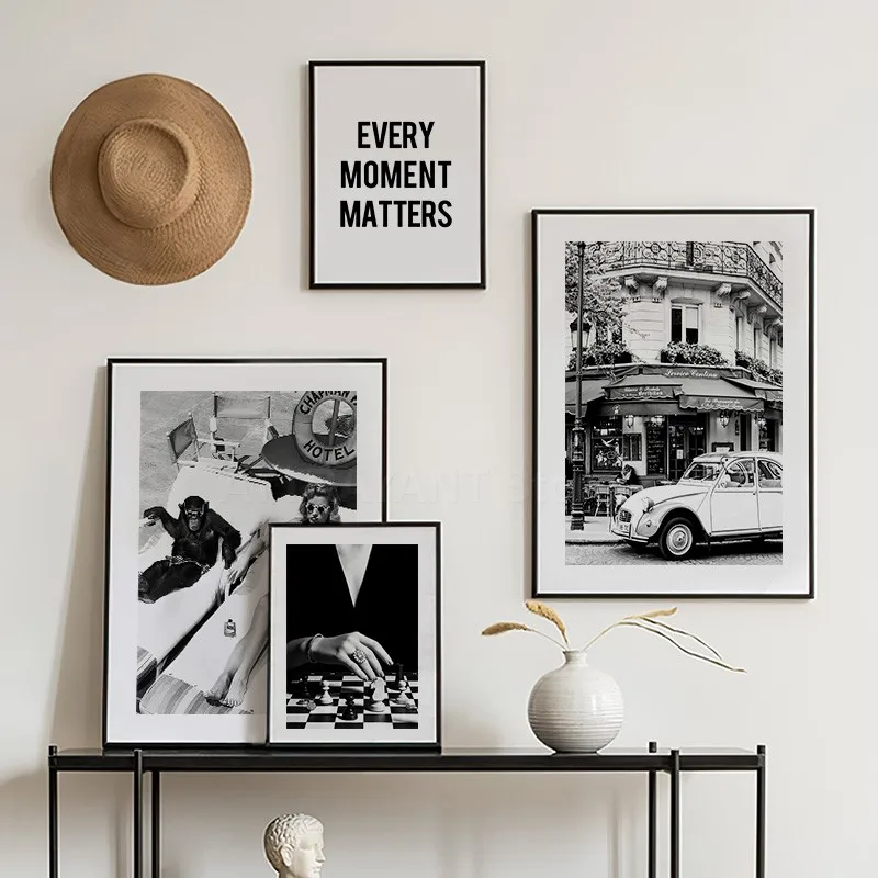 Schwarz und Weiß Vintage Wand  – Vintage Fashion Prints For Wall Bewertung und Preis