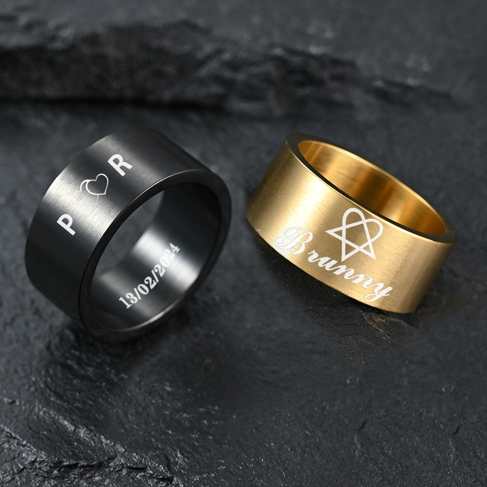 Personalisierter Edelstahlring – Vintage Fashion Rings For Women Bewertung und Preis