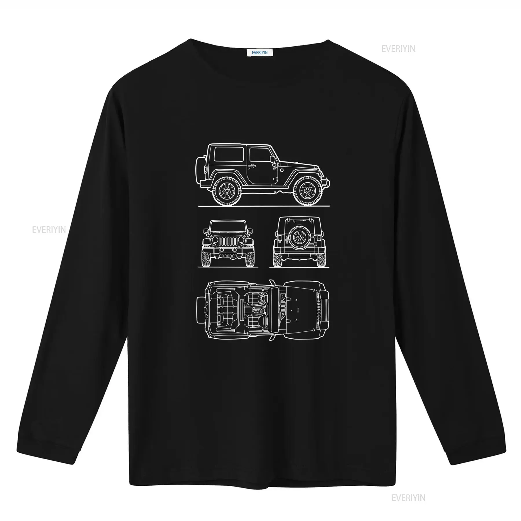 Off Road SUV Rubicon Herren-T- – Vintage Fashion Drawings Bewertung und Preis