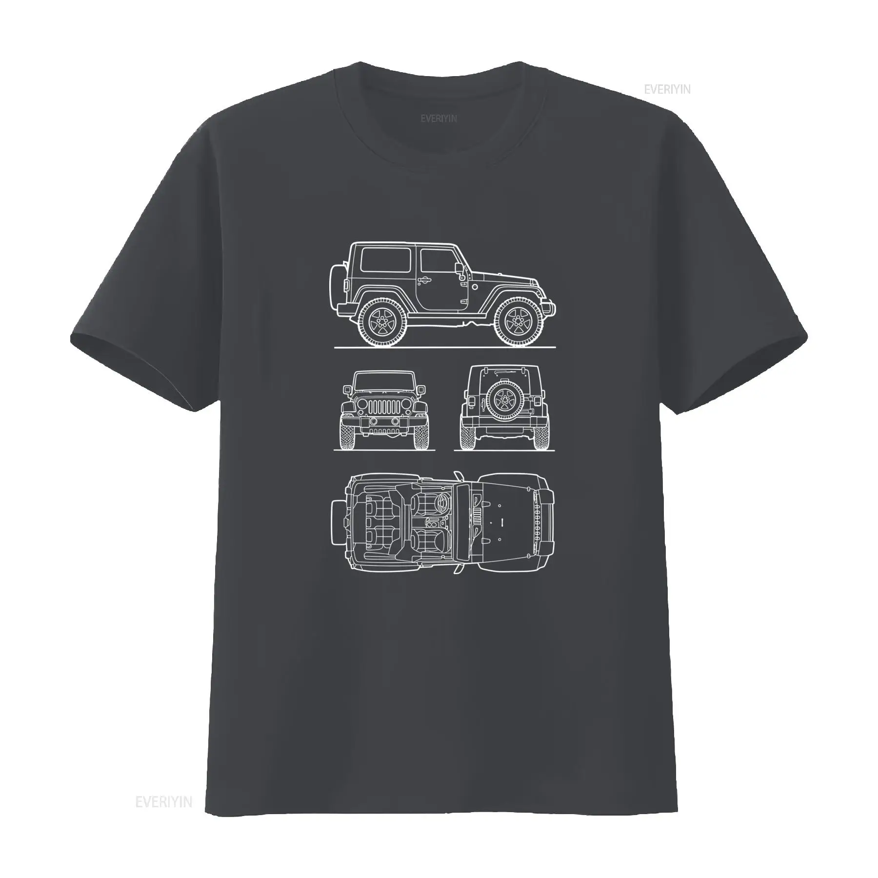 Off Road SUV Rubicon Herren-T- – Vintage Fashion Drawings Bewertung und Preis