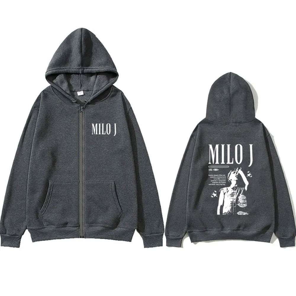 Rapper Milo J Grafik Zipper Ho – Vintage Fashion Pop Up Bewertung und Preis