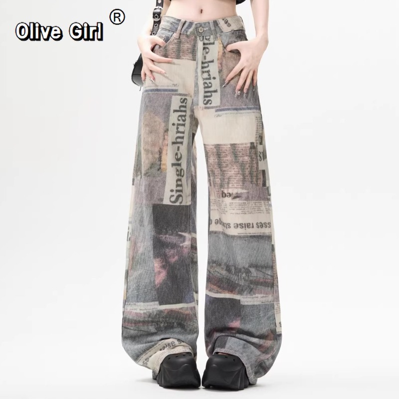 Olivegirl Damen-Jeans mit Prin – Mom Jean High Rise Bewertung und Preis