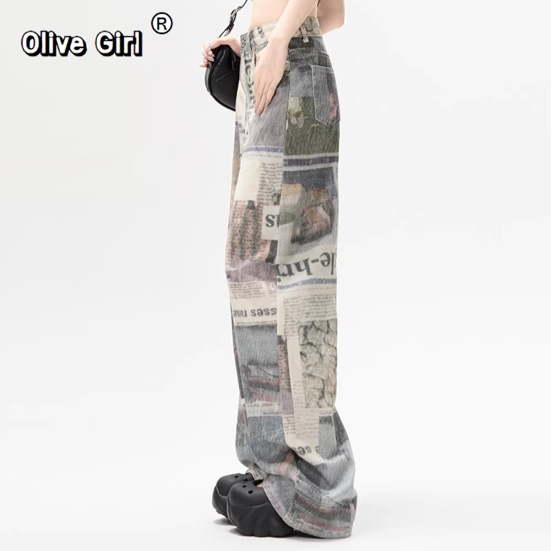 Olivegirl Damen-Jeans mit Prin – Mom Jean High Rise Bewertung und Preis