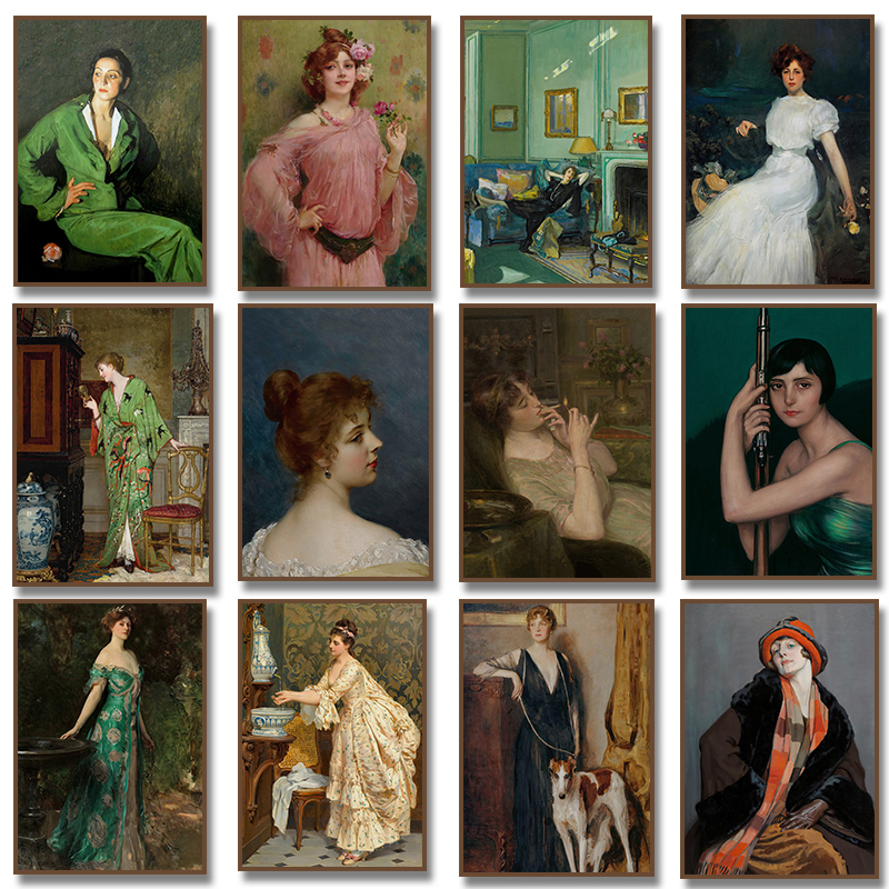 Renaissance Frauenporträt Post – Vintage Fashion Prints For Wall Bewertung und Preis