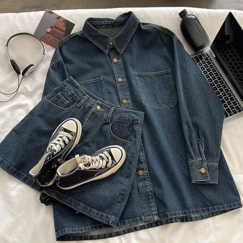 Y2K Denim-Rock-Set: Vintage Ja – Vintage Fashion Style Bewertung und Preis