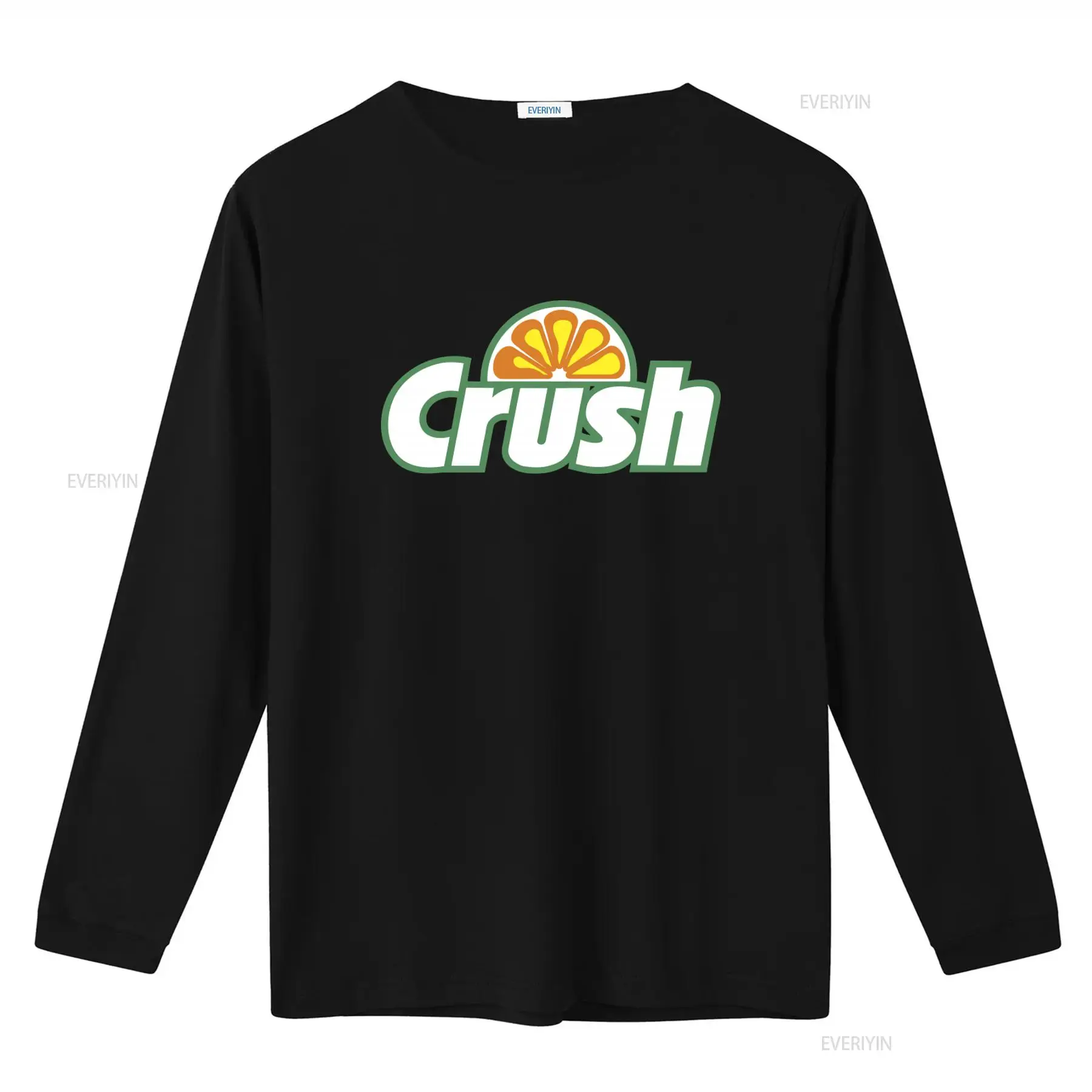 T-Shirt mit Orange-Crush-Logo  – Vintage Fashion Style Men Bewertung und Preis