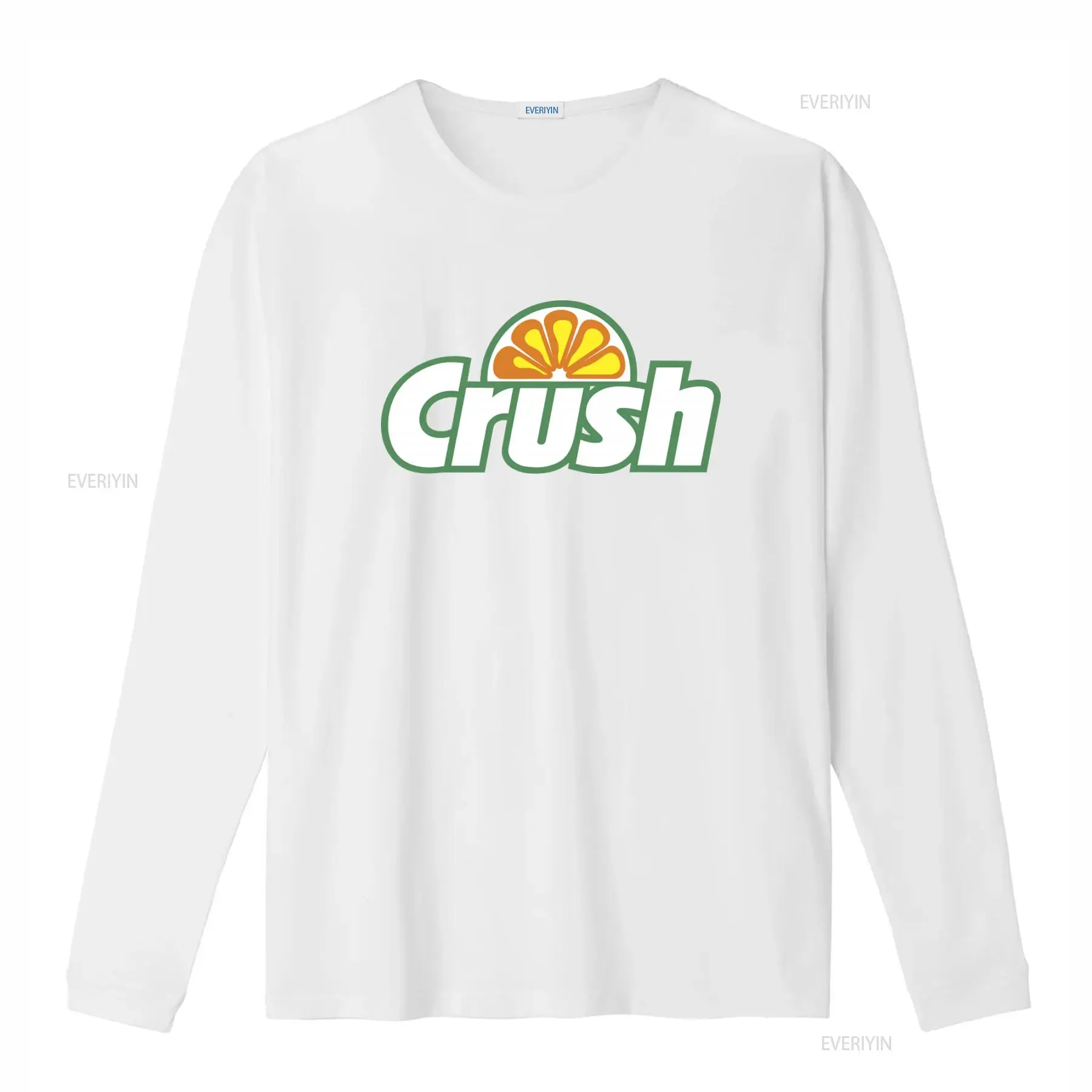 T-Shirt mit Orange-Crush-Logo  – Vintage Fashion Style Men Bewertung und Preis