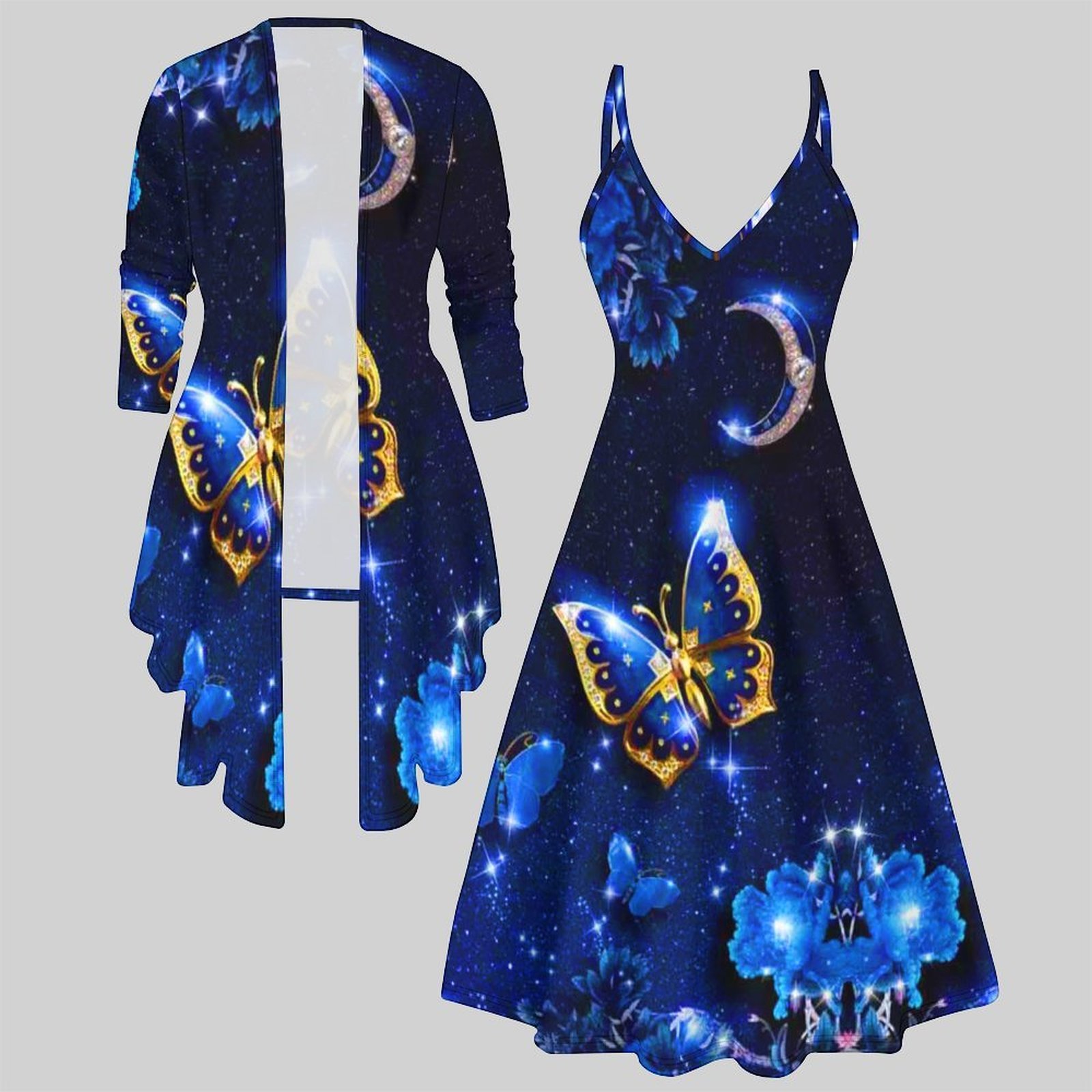 Vintage-Print Zweiteiliges Set – Vintage Fashion Wear Bewertung und Preis