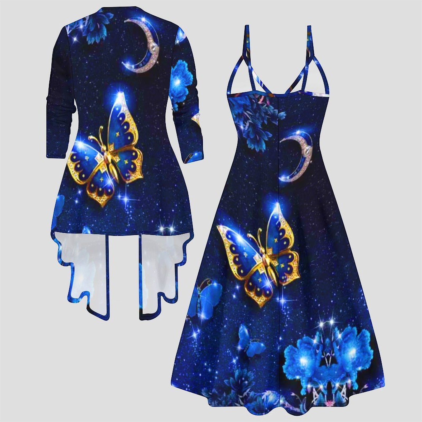 Vintage-Print Zweiteiliges Set – Vintage Fashion Wear Bewertung und Preis