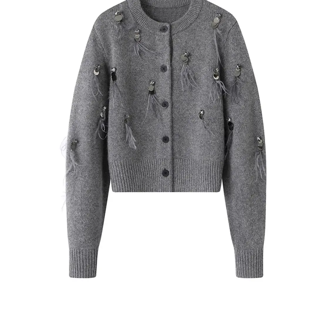 Herbst-Winter-Mantel Hochwerti – Crop Cardigan Vintage Bewertung und Preis