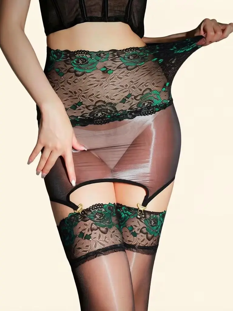Damen 2-in-1 Spitzen-Ölglanz-S – Vintage Fashion Wear Bewertung und Preis