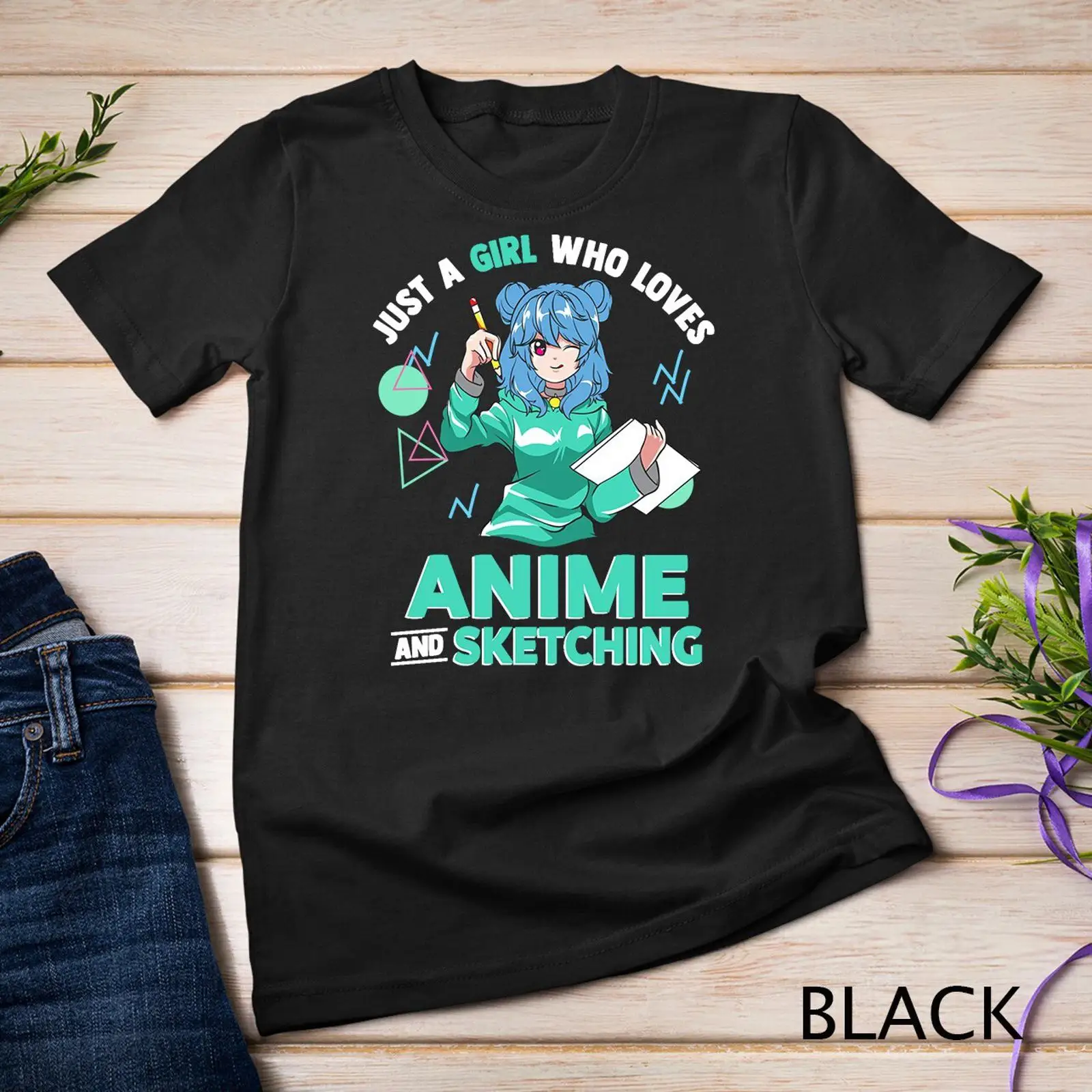 Just A Girl Who Loves Anime an – Vintage Fashion Drawings Bewertung und Preis