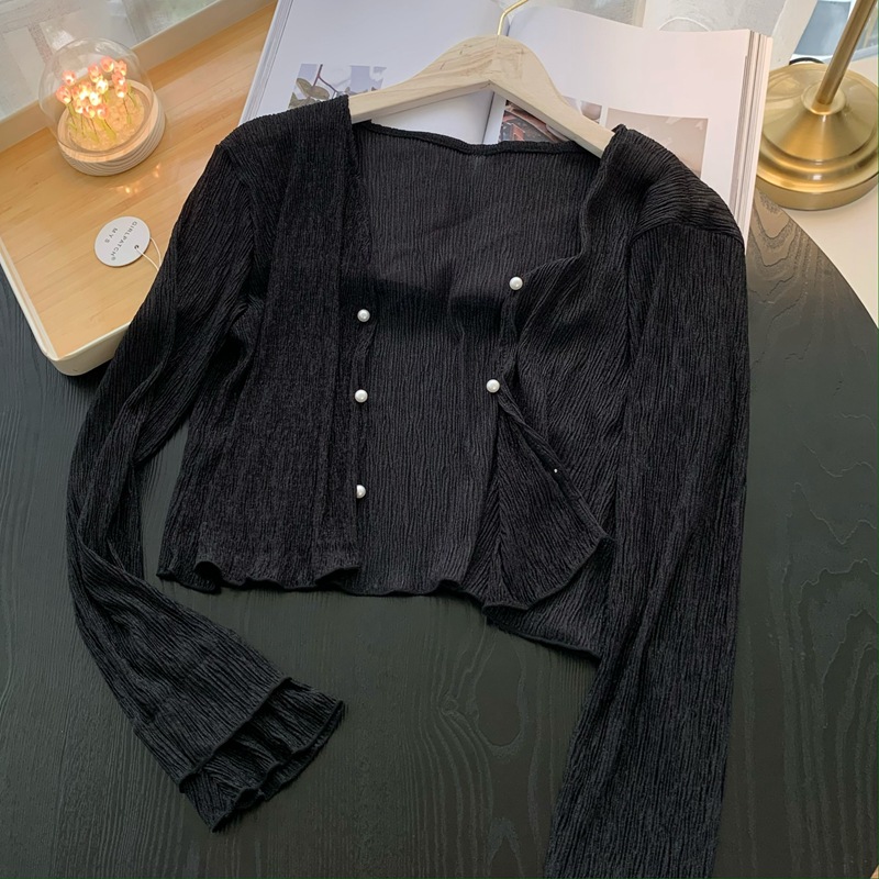 2026 Gestrickter Dünner Pullov – Crop Cardigan Vintage Bewertung und Preis