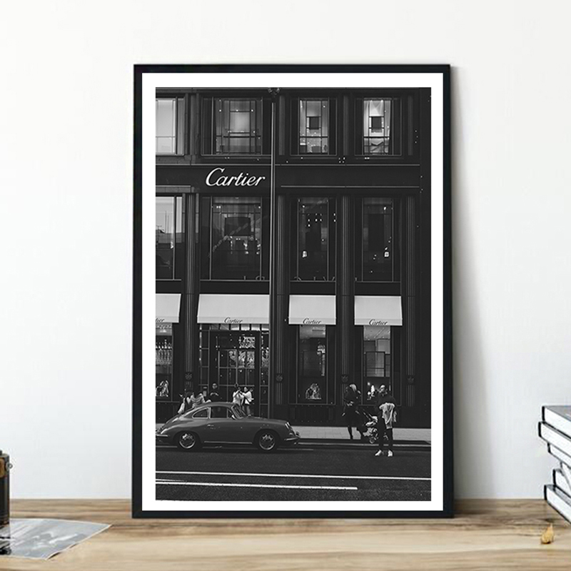 Europäische Straßen-Leinwandbi – Vintage Fashion Prints For Wall Bewertung und Preis