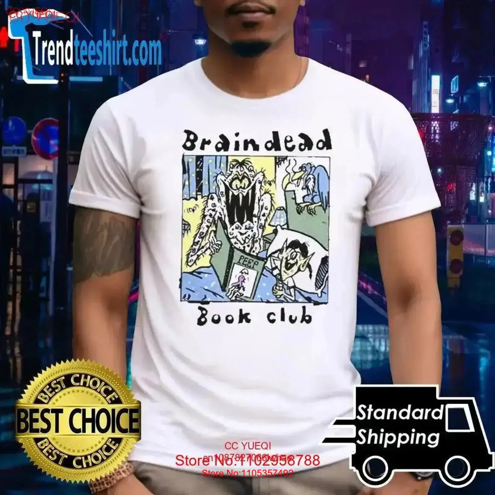 Brain Dead Book Club T-Shirt i – Vintage Fashion Knitwear Book Bewertung und Preis