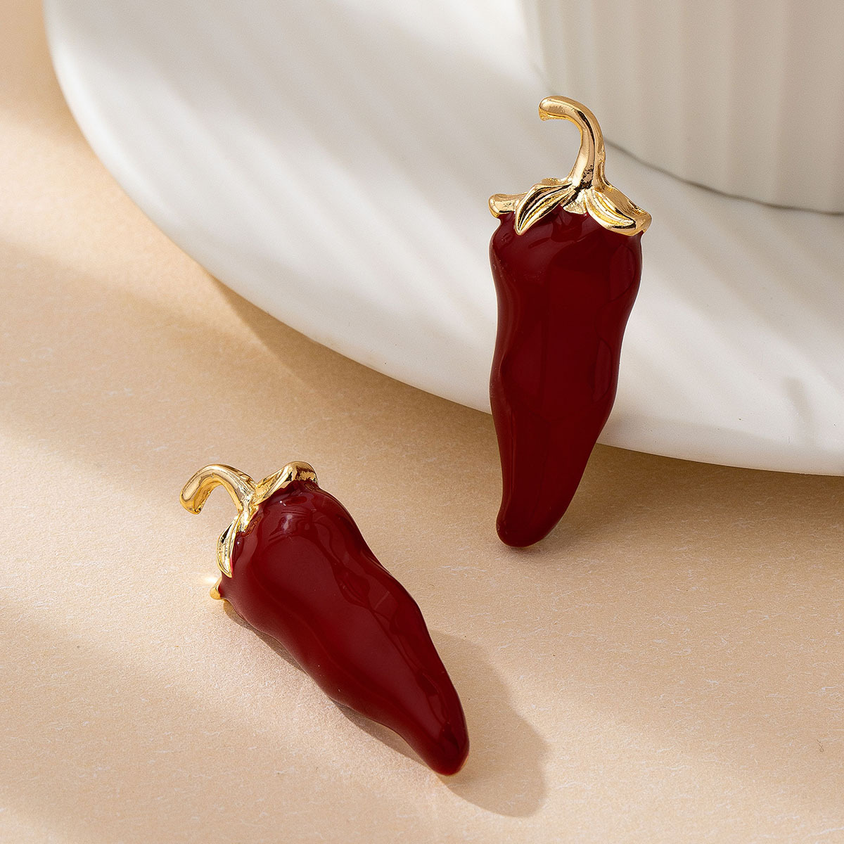 Schrullige Chili-Ohrstecker fü – Quirky Vintage Fashion Bewertung und Preis
