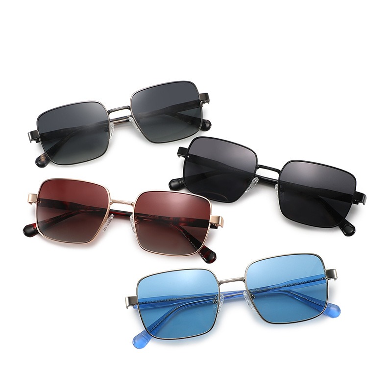 Modische quadratische Sonnenbr – Vintage Fashion Style Men Bewertung und Preis